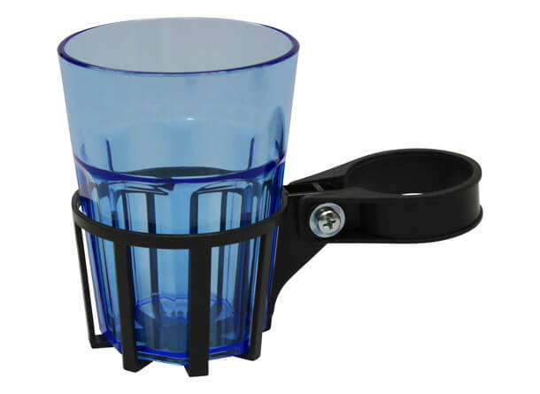 Porta bevande per dondolo grigio bicchiere blu