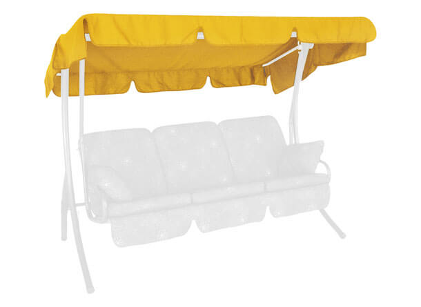 Tetto per dondolo 210 x 145 cm Swingtex giallo